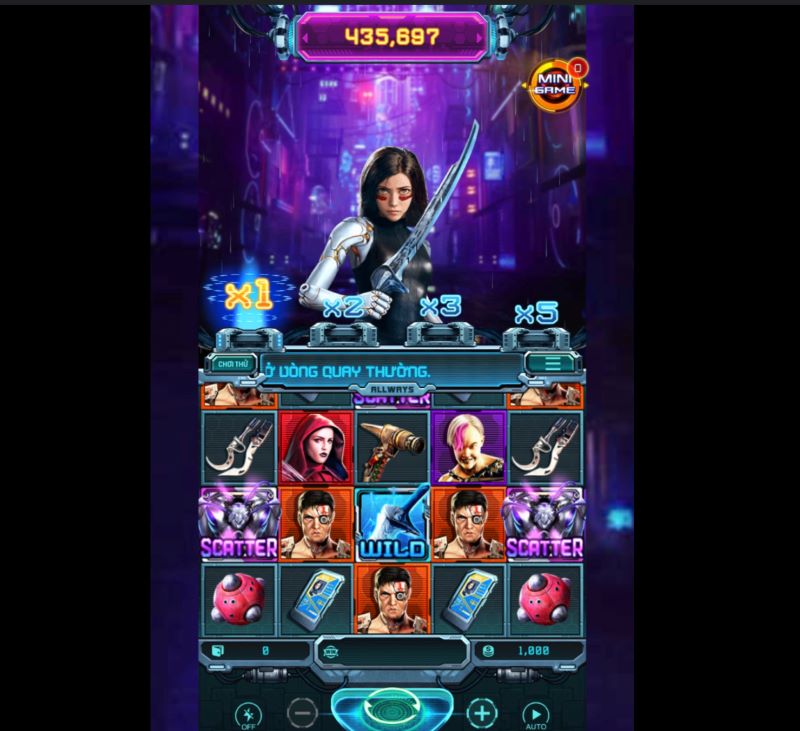 Hệ thống trả thưởng hấp dẫn kích hoạt trong game Nổ Hũ Alita 